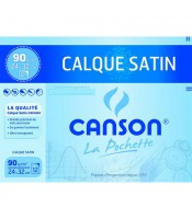 Calque satin 24x32cm 90g pochette de 12 feuilles R.2772