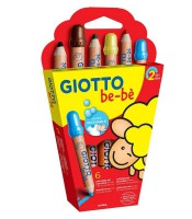 Crayons couleur super large be-be boîte de 6 R.F46960000 