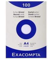Bristol 21x29.7cm 205g uni blanc paquet de 100 feuilles R.10506E