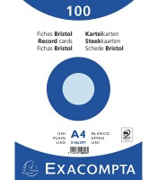 Bristol 21x29.7cm 205g uni bleu paquet de 100 feuilles R.10316E