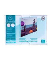 Porte - visuel mural A6 155x120x6mm horizontal cristal R.84856D