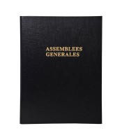 Reliure Assemblées Générales 4anneaux 100 feuilles folioté  R.921