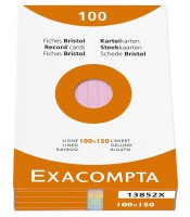 Bristol 10.0x15.0cm ligné couleurs assorties paquet de 100 f R.13852X