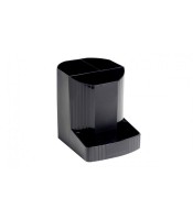 Pot à crayons noir glacé gamme octo R.675014 D