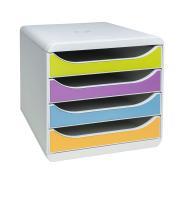 Caisson 4 tiroirs 4 couleurs pastels gamme Pop'N Co R.310909D