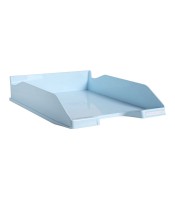 Corbeille courrier pleine bleu pastel gamme aquarel R.113262D  XXX