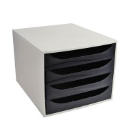 Caisson 4 tiroirs noir gamme office R.2286014D 