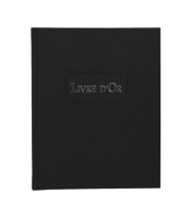 Livre d'or 27x22cm 100 pages neo deco noir R.47985E