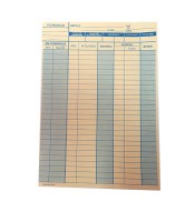 Fiche stock 21x14.8cm A5 vert. P.âne 224g x100  R.84220 