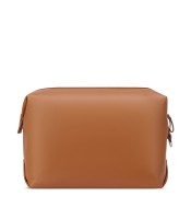 Trousse de toilette 18x25x11cm Le cuir lisse cognac R.00299115156