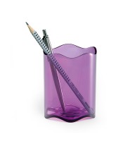 Pot à crayons trend transparent violet R.1701235992