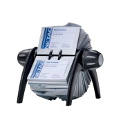 Porte-cartes de visite Rotary Visifix flip Vegas noir R.241701