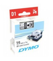 Dymo ruban D1- 19mmx7m noir-transparent en blister R.S0720820
