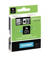 Dymo ruban D1- 9mmx7m noir- transparent en blister R.S0720670