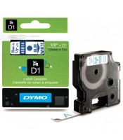 Dymo ruban D1- 12mmx7m bleu-blanc en blister R.S0720540