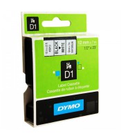 Dymo ruban D1- 12mmx7m noir-blanc en blister R.S0720530