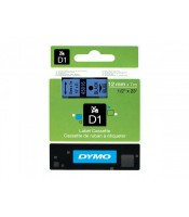 Dymo ruban D1- 12mmx7m noir-bleu en blister R.S0720560