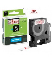Dymo ruban D1- 12mmx7m rouge-blanc en blister R.S0720550