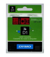 Dymo ruban D1- 9mmx7m noir-rouge en blister R.S0720720