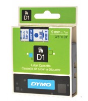 Dymo ruban D1- 9mmx7m bleu-blanc en blister R.S0720690
