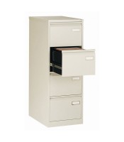 Classeur métallique 4 tiroirs L41xP62xH132 dossiers suspendus gris XX