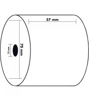 Bobine 57x70x12mm machine à calculer et caisses 40m 1 pli offset 60g