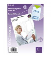 Etui A5 cristal 30/100°pvc simple paquet de 10 R.387105/397105E   s