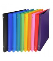 Classeur 4 anneaux dos 16mm coloris assortis R.51199E