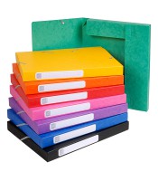 Boîte classement dos 30mm coloris asso cartobox à élastiques R.18500H