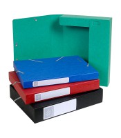 Boîte classement dos 40mm coloris ass. cartobox à élastiques R.14000H