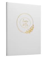 Livre d'or 21x19cm blanc 100 pages R.47632E