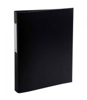 Classeur 4 anneaux dos 35mm noir avec porte étiquette R.51381E