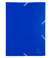 Chemise à élastique 3 rabats bleu polypropylène R.55902