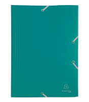 Chemise à élastique 3 rabats vert polypropylène R.55903E