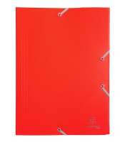 Chemise à élastique 3 rabats rouge polypropylène R.55905