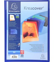 Protège-documents 40 vues coloris assortis 5/10éme personalisable