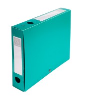 Boîte classement dos 60mm vert bouton à pression polypro R.59633E