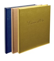Livre d'or 21x19cm coloris assortis 140pages shiny irisé R.984E
