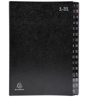 Trieur 31 compartiments numérique noir à cavalier R.57032E