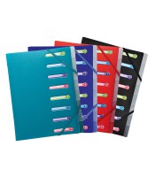 Trieur A4 8 compartiments 3 rabats et pochette col as R.56180E FRANCO