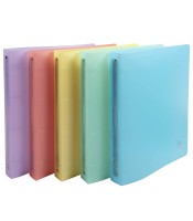 Classeur 4 anneaux A4 maxi dos 30mm chromaline pp pastel R.51970E