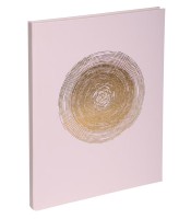 Livre d'or 27x22cm 100 pages ellipse vieux rose R.47983E