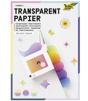 Papier transparent 23x32mm 115g multicolore 10 feuilles R.785