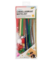 Chenilles kit noêl pompom mousse adhésive 30cm L 8mm 199p ass R93503