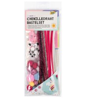 Chenilles kit licorne pompom yeux mousse  30cm L 8mm 227p ass R93502