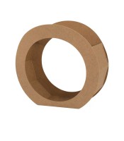 Lanterne kraft carton 250x210x9mm 400g pochette 5 pièces R.9698/5