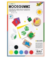 Feuille mousse EVA à paillettes A4 adhésive 7 feuilles basic R.230799