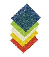 Papier soie en fibre 23x33cm 135g  5 feuilles coloris ass R.850409