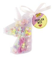 Coffret licorne de perles +fil muti tailles 170 pièces ass R.32021