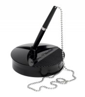 Stylo sur socle avec chainette encre bleue R.9821502 recharge CR031